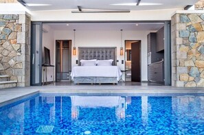 Pool - Villa "Desun Suites Grey" with Sea View, Pool & Wi-Fi (Leukada)