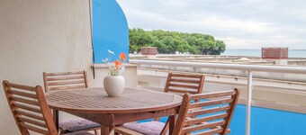 Appartamento "Merida" con piscina condivisa, terrazza e Wi-Fi