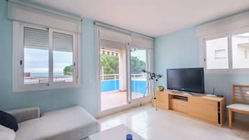 TV, DVD player, stereo