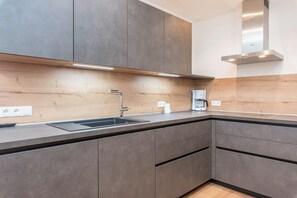 Fridge, oven, stovetop, dishwasher - Holiday Apartment "Balbeinhof Apt Reh" with Mountain View, Balcony & Wi-Fi (Luson)