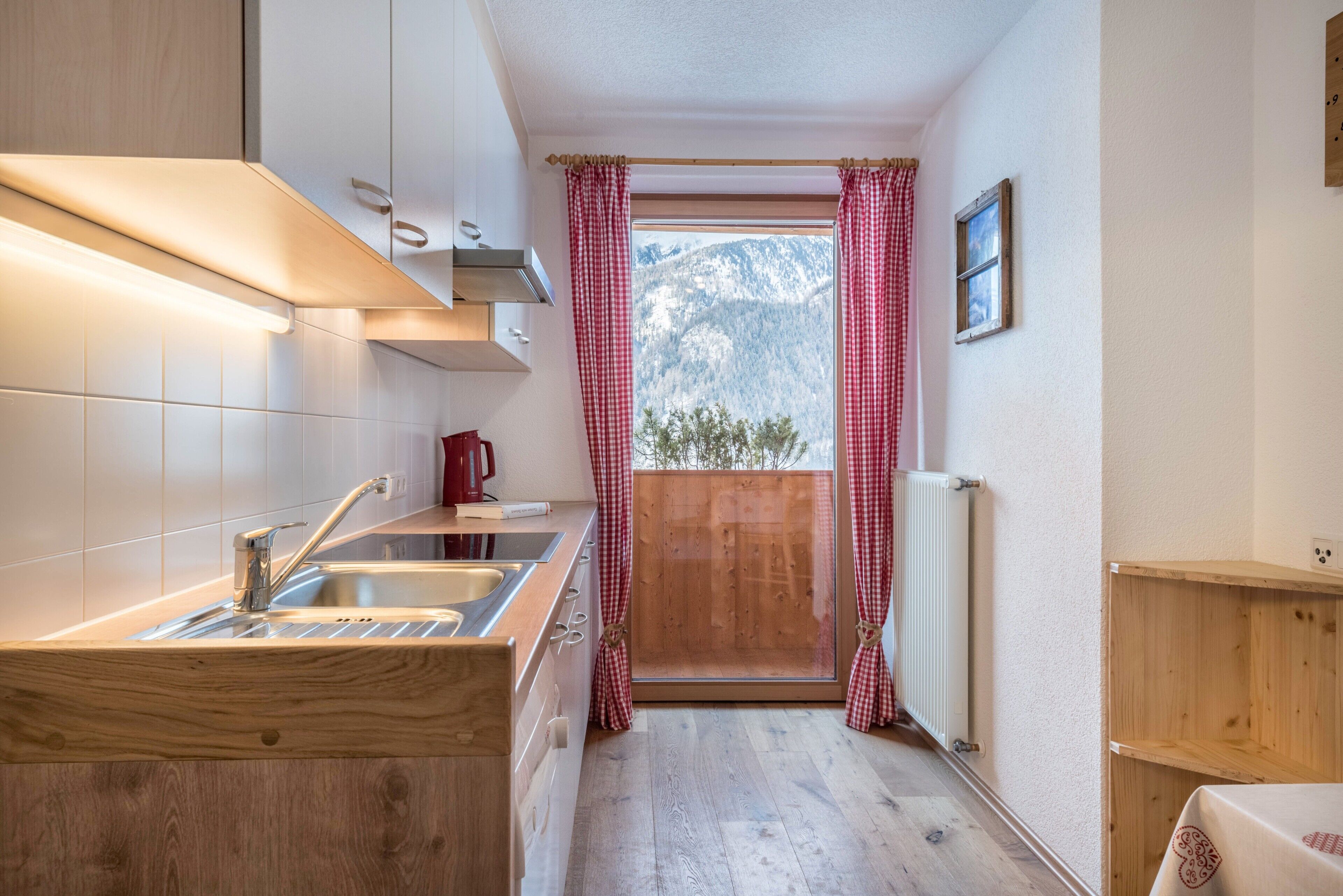 Kühlschrank, Mikrowelle, Herdplatte, Geschirrspüler