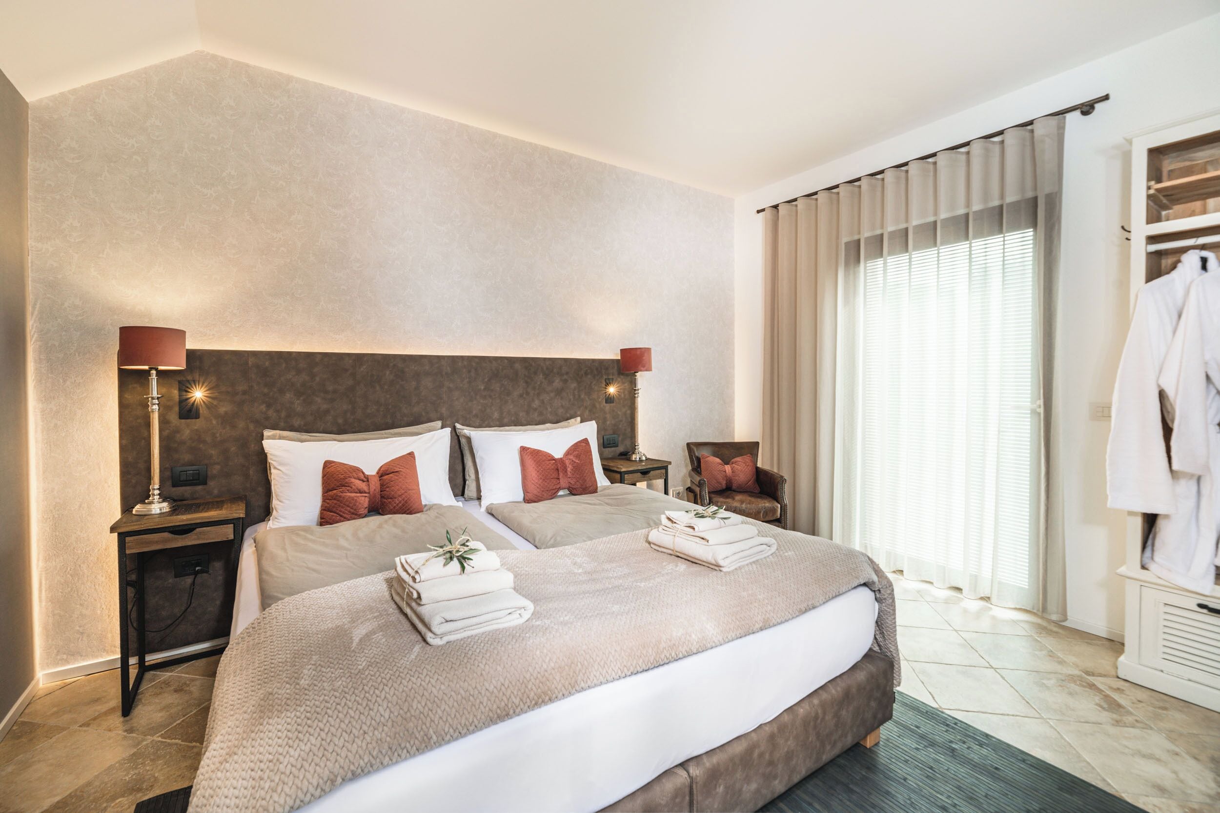 Premium bedding, down duvets, pillow-top beds, in-room safe