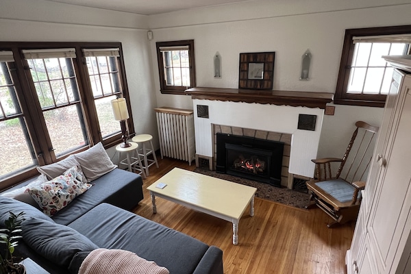 Living Room with Smart TV and speakers