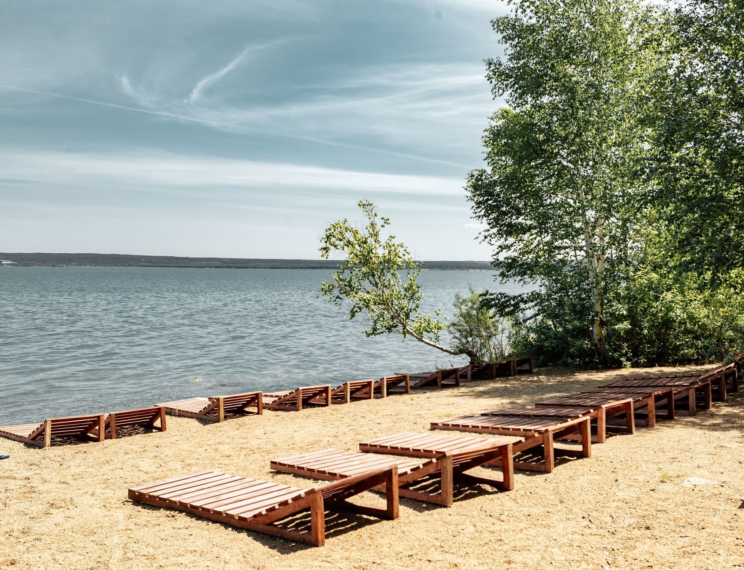 Private beach, sun-loungers, beach towels