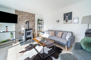 Smart TV, fireplace - Ferienhaus in Suhl in der Nähe des Rennsteigs (Suhl)