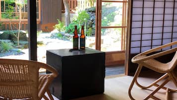 Japanese-Western Room, Non Smoking (BAIGETSUAN, Japanese Style) | Individually decorated, individually furnished, free WiFi, bed sheets