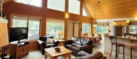 Télévision, cheminée