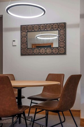 Dining - Teton Homestead: Modern Corner Top Unit + Hot Tub (Driggs)
