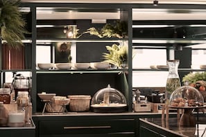 Daily buffet breakfast (EUR 18 per person)