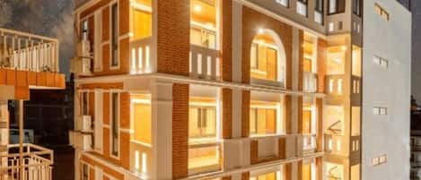 Fassade der Unterkunft