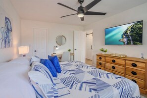 2 bedrooms, desk, iron/ironing board, free WiFi