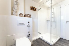 Shower, hair dryer