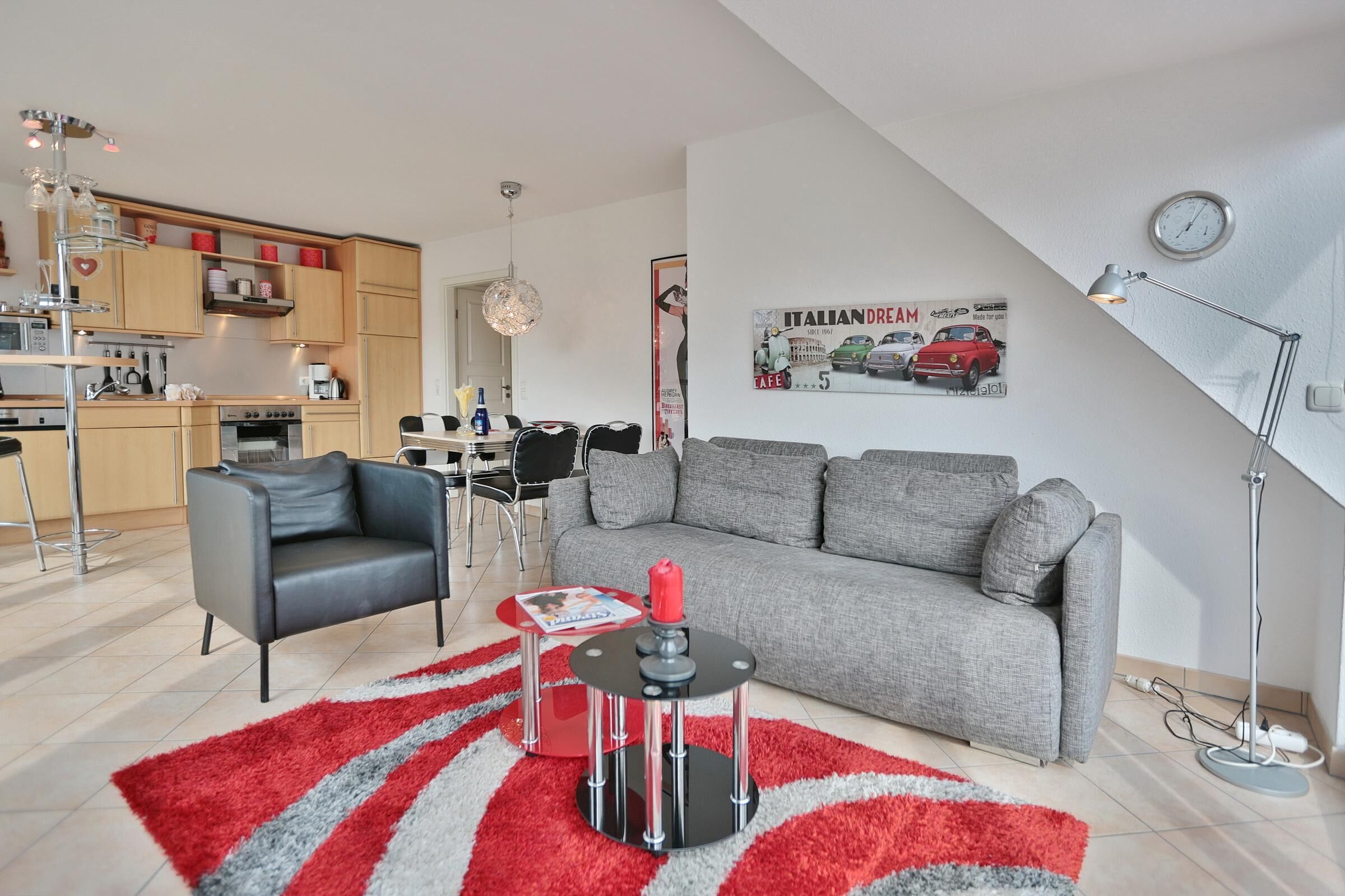 TV, DVD player, stereo