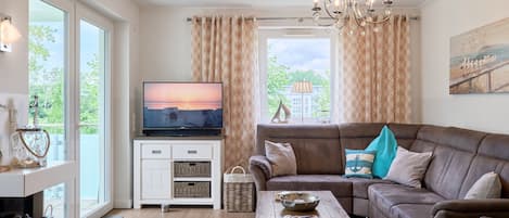 TV, DVD player, stereo