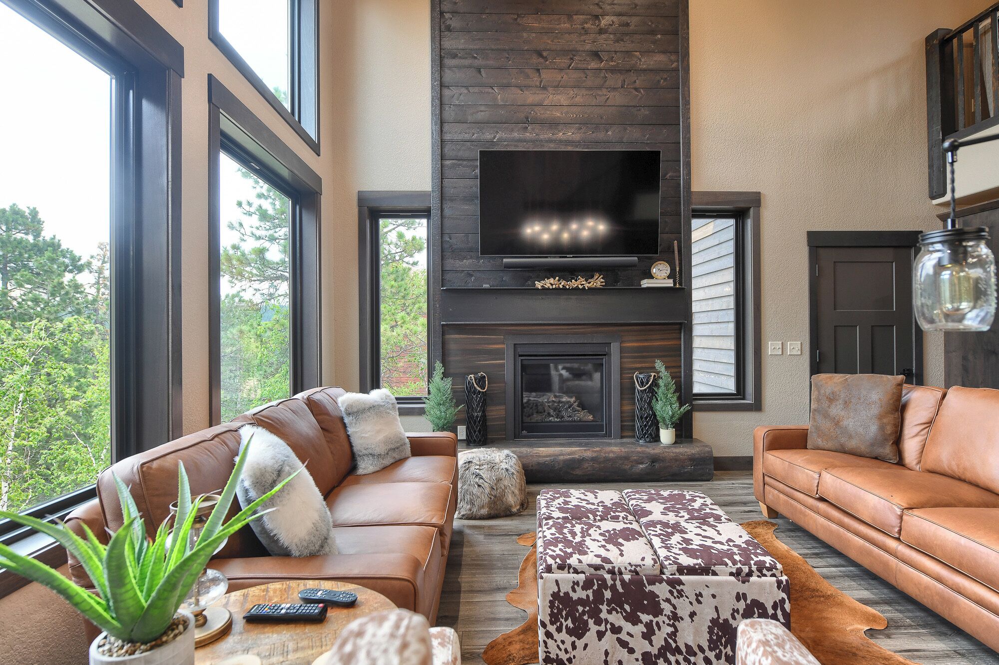 TV connectée, cheminée