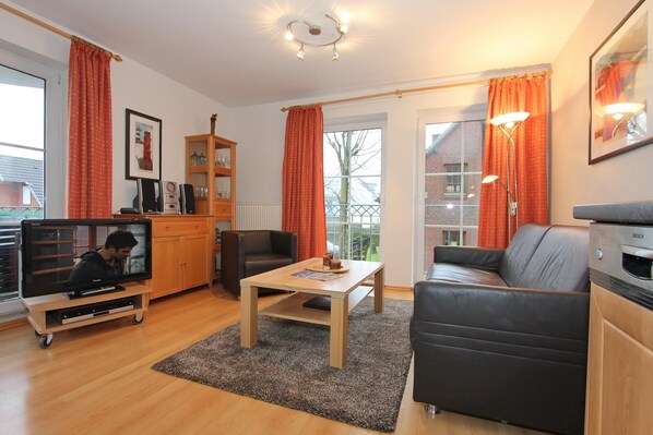 TV, DVD player, stereo