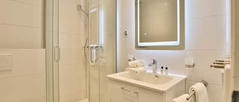 Shower, hair dryer