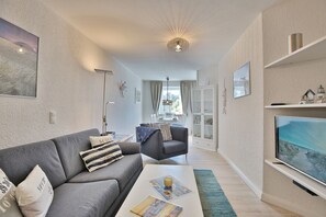 TV, DVD player, stereo