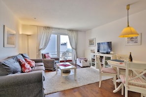 TV, DVD player, stereo