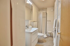 Shower, hair dryer