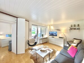 Fernseher, DVD-Player, Stereoanlage