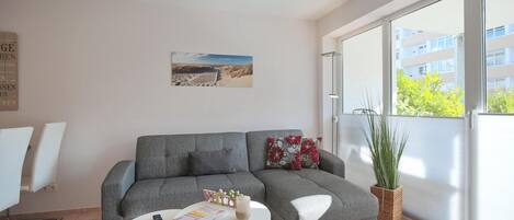 Een televisie en een dvd-speler