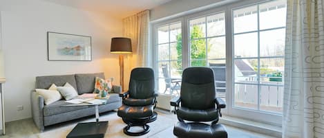 TV, DVD player, stereo