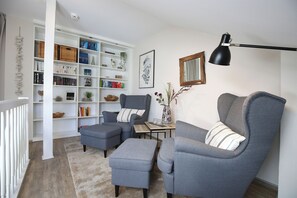 TV, DVD player, stereo