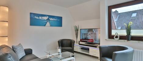 Televisión, reproductor de DVD y estéreo