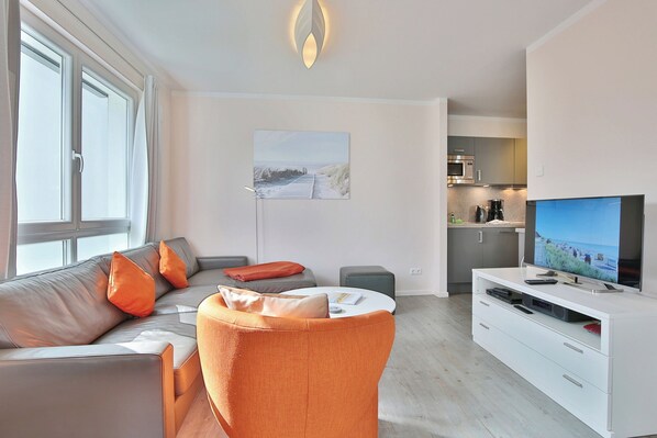 TV, DVD player, stereo