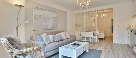 TV, DVD player, stereo