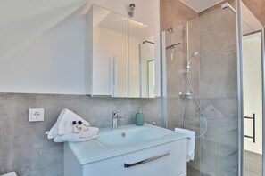 Shower, hair dryer