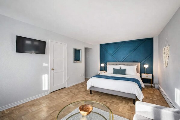 1 chambre, bureau, Wi-Fi, draps fournis