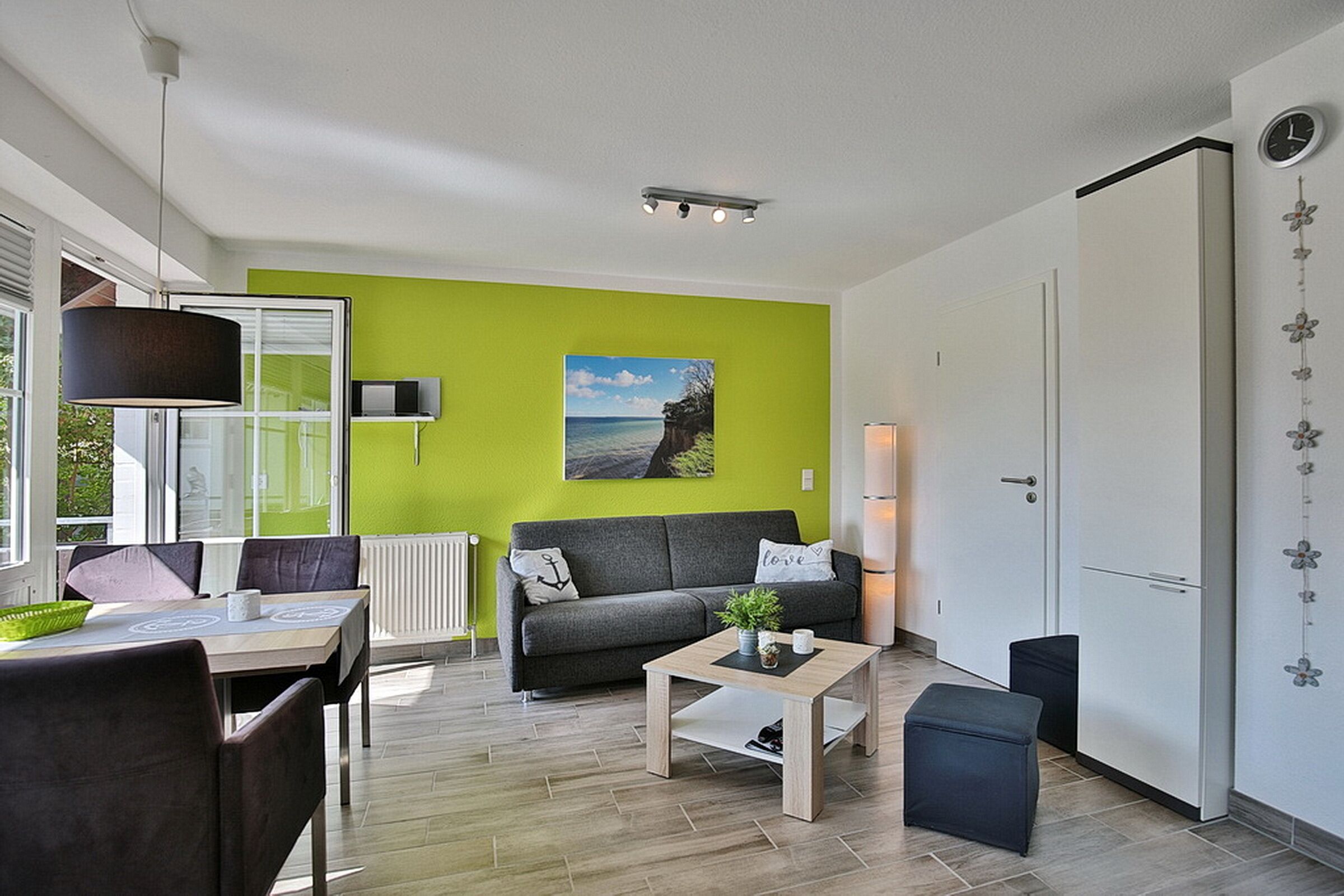 TV, DVD player, stereo