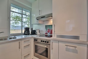 Fridge, oven, stovetop, dishwasher