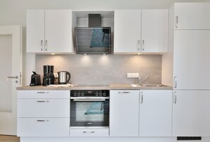Kühlschrank, Ofen, Herdplatte, Geschirrspüler