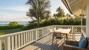 Outdoor dining - Hale Kalani: 2 BR, 2 BA House in Haena, Sleeps 4 (Haena)
