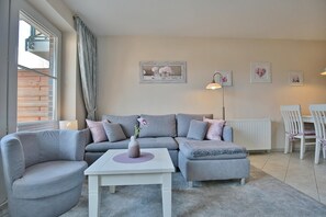 TV, stereo - Am Elchgrund Im Brook 9 Appartement 1 (Timmendorfer Strand)