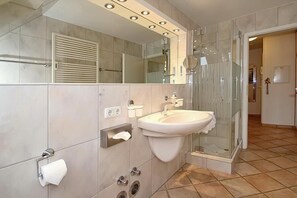 Shower, hair dryer