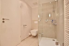Shower, hair dryer
