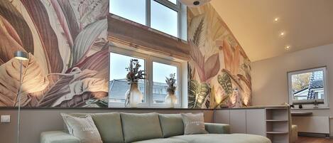 TV, DVD player, stereo