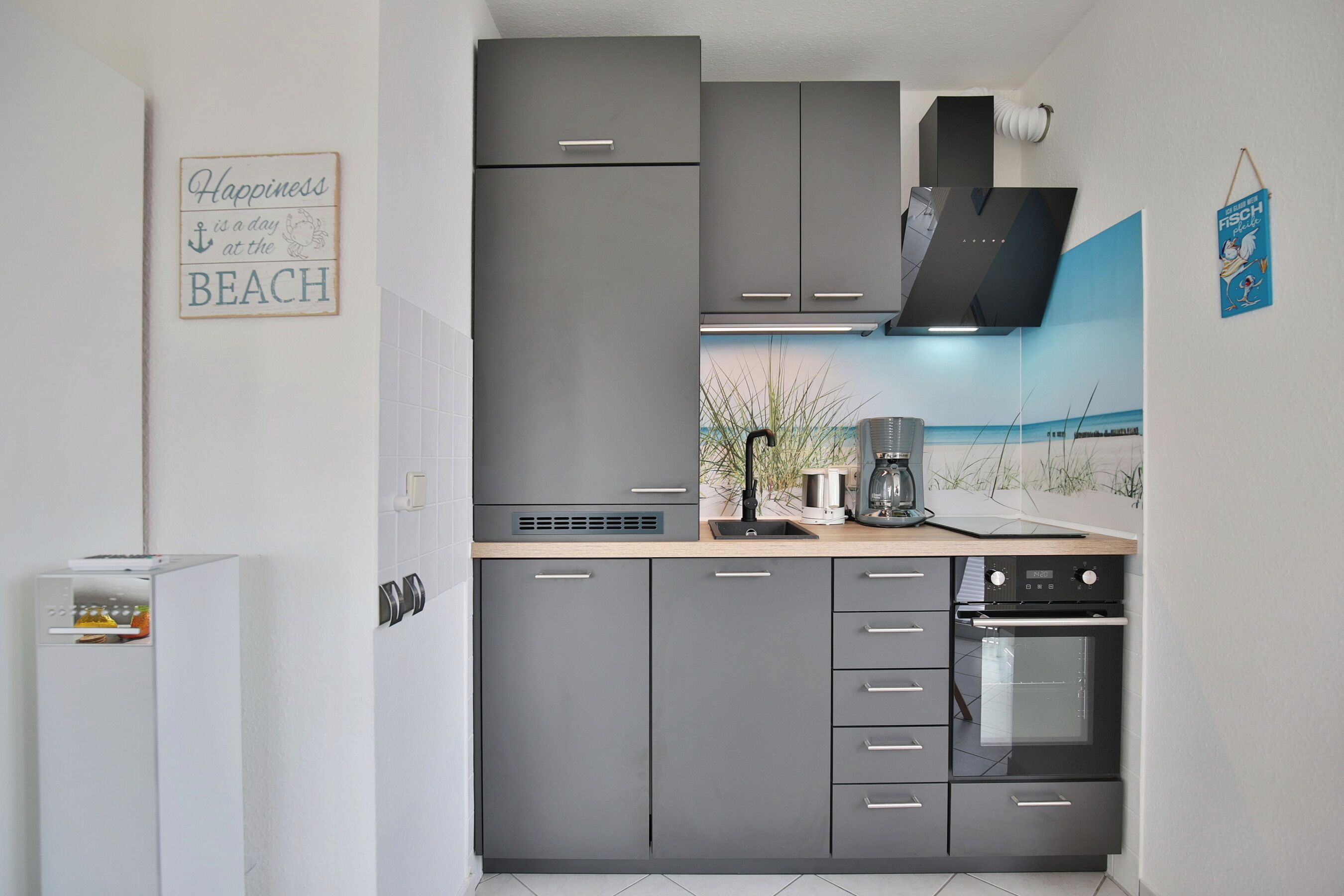 Frigorífico, horno, placa de cocina y lavavajillas