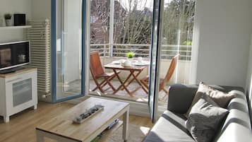 Fernseher, DVD-Player, Stereoanlage