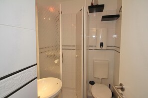 Shower, hair dryer