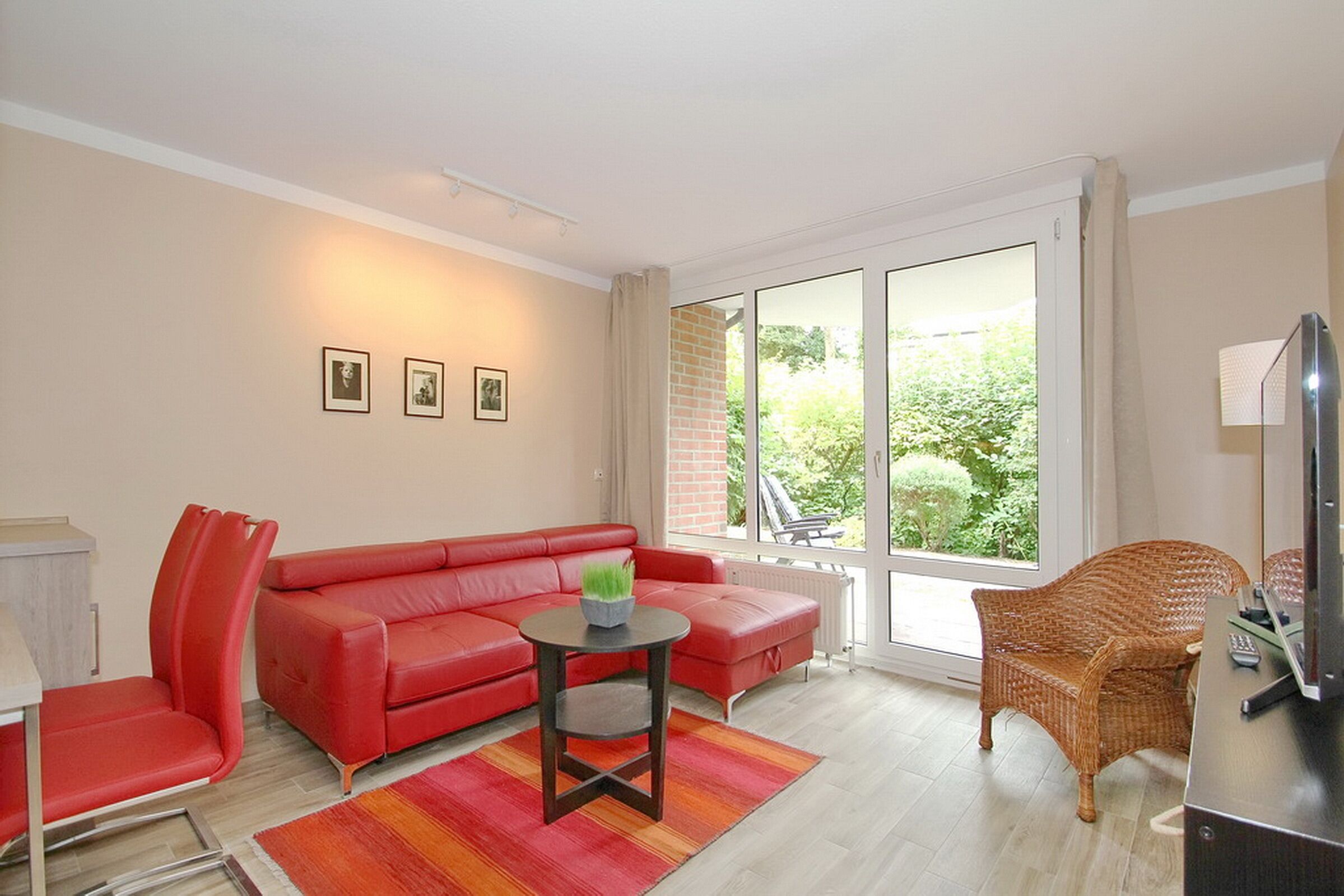 TV, DVD player, stereo