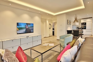 TV, stereo - Haus Wolburgstraße 1a Penthouse Haifisch Appartement 5 (Timmendorfer Strand)