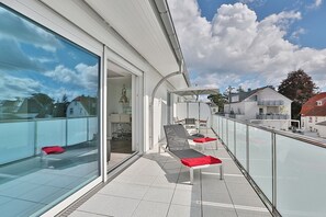 Terrace/patio - Haus Wolburgstraße 1a Penthouse Haifisch Appartement 5 (Timmendorfer Strand)