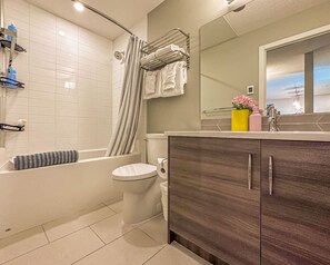 Secador de pelo y toallas