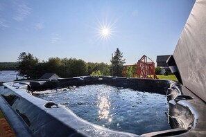 Utendørs boblebad