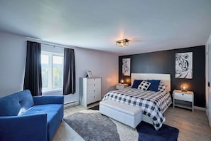 6 chambres, fer et planche Ă repasser, Wi-Fi, draps fournis